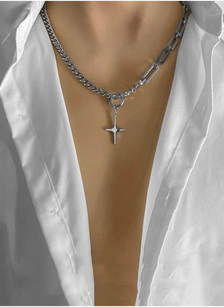 JewelryLand Elegant Stainless Steel Necklace For Men  - Image 1