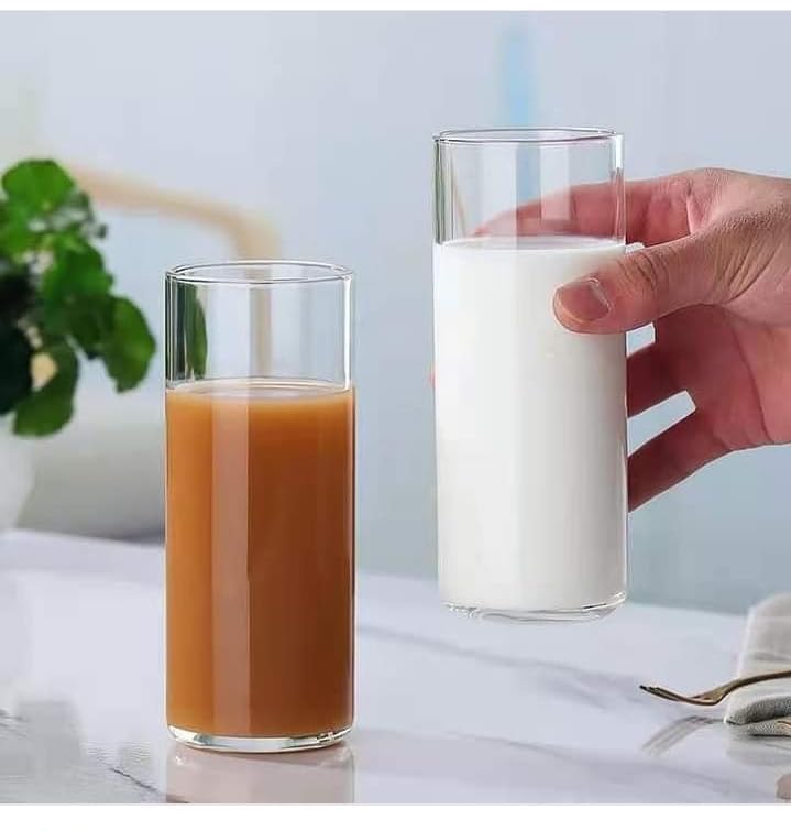 Entisia Unbreakable Transparent Plastic Glasses ScratchResistant Reusable Drinking Fiber Glasses for Home Parties and Outdoor Use Serving for Juice Water Soft Drink Glass Set300ml 6 pcs - Image 2
