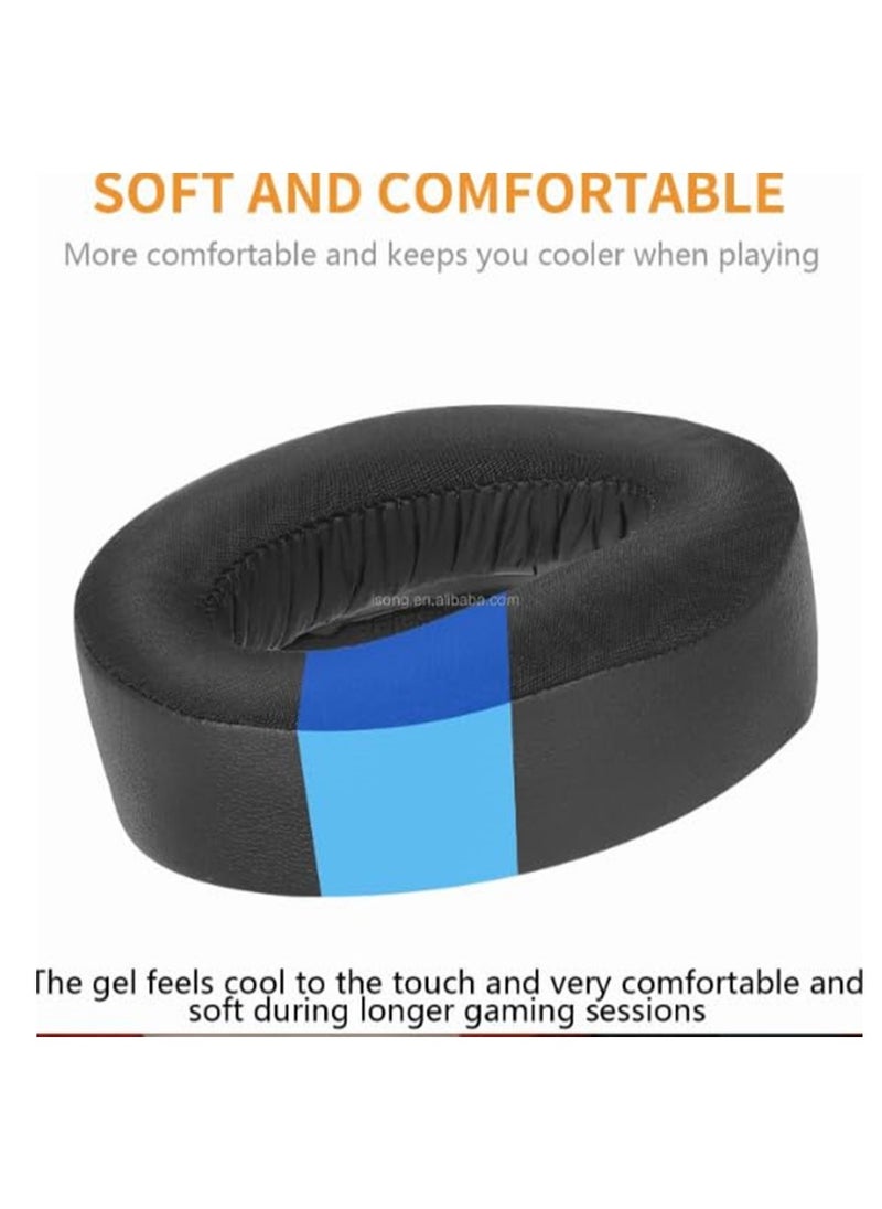 Anmi - Cooling-Gel EarPads Replacement for Sony Playstation 5/PS5/Pulse 3D Wireless Gaming Headset, Soft and Comfortable Ear Cups Accessories (Black) - Image 1