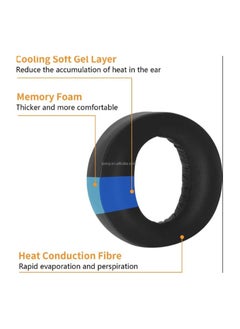 Anmi Cooling-Gel EarPads Replacement for Sony Playstation 5/PS5/Pulse 3D Wireless Gaming Headset, Soft and Comfortable Ear Cups Accessories (Black)  - Image 5