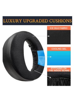 Anmi Cooling-Gel EarPads Replacement for Sony Playstation 5/PS5/Pulse 3D Wireless Gaming Headset, Soft and Comfortable Ear Cups Accessories (Black)  - Image 3