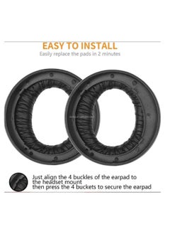 Anmi Cooling-Gel EarPads Replacement for Sony Playstation 5/PS5/Pulse 3D Wireless Gaming Headset, Soft and Comfortable Ear Cups Accessories (Black)  - Image 2