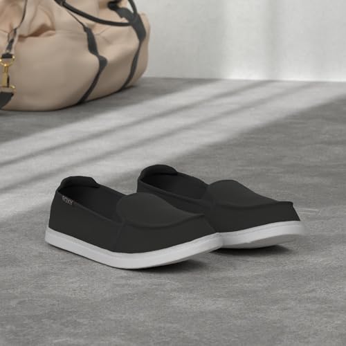 Roxy womens Minnow Slip on Shoe Sneaker, New Black, 9 US - Image 2