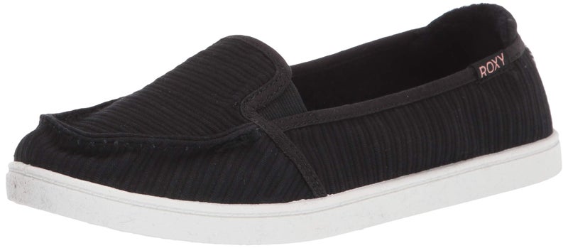 Roxy womens Minnow Slip on Shoe Sneaker, New Black, 9 US - Image 1