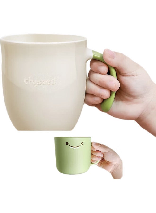 shixi Open Cup For Drinking Water And Milk, Children'S Mouthwash Cup, Baby Toothbrushing Cup, Three-In Cup - Image 3