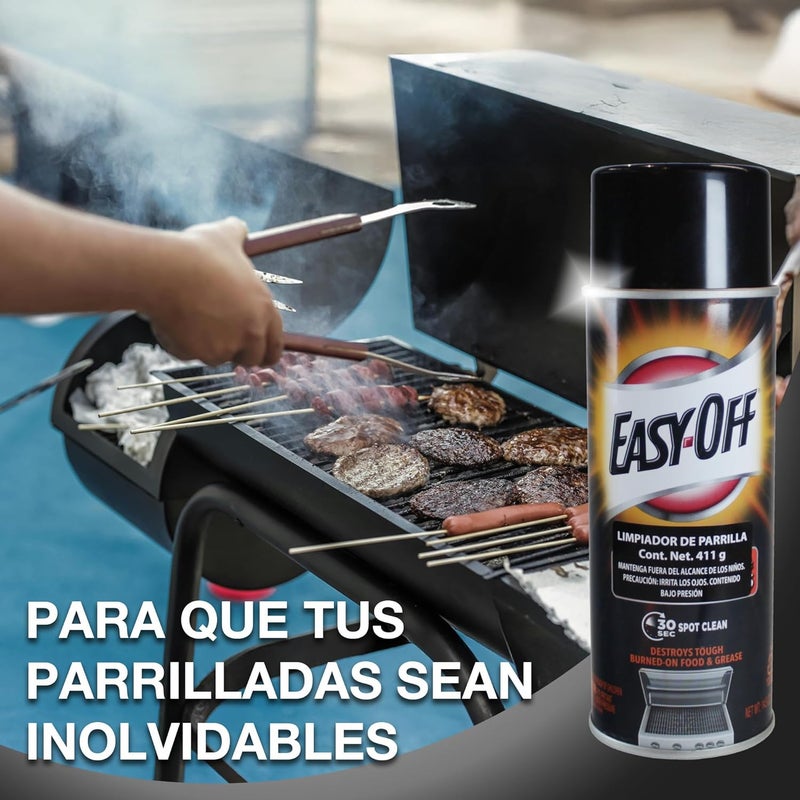 Easy Off 6233887981 14.5 oz Aerosol Can Easy-Off BBQ Grill Cleaner - Image 2