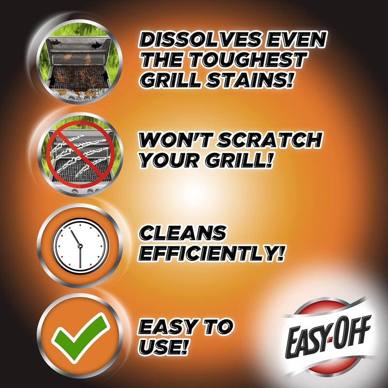 Easy Off 6233887981 14.5 oz Aerosol Can Easy-Off BBQ Grill Cleaner - Image 4