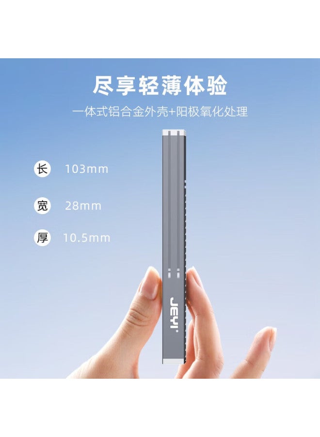 Jeyi M.2 Nvme Ssd Enclosure Type-c 3.2 Gen2 Portable Hard Drive Case Full Aluminum Cnc Cooling Compatible With Laptop Apple Iphone Ps5 Supports 2280