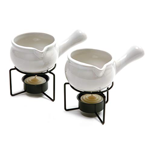 Norpro 210 Ceramic Butter Warmers Set of 2 13 cup3 oz White - Image 1