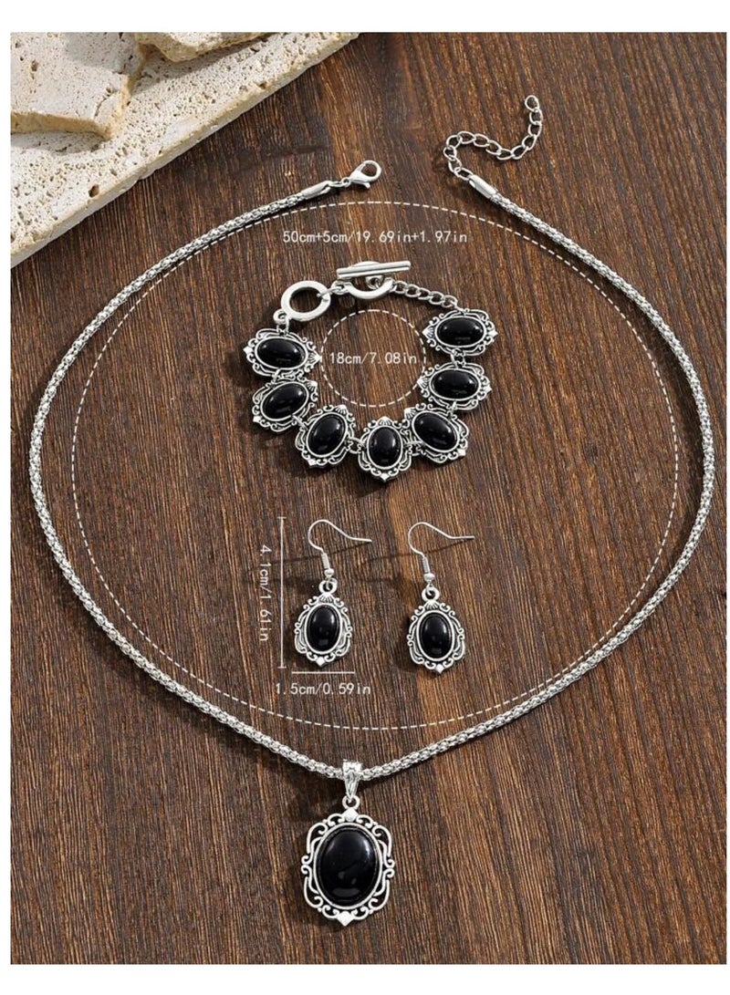 إيكوال طقم اكسسوارات نسائي تراثي أنيق وعالي الجودة - Image 4