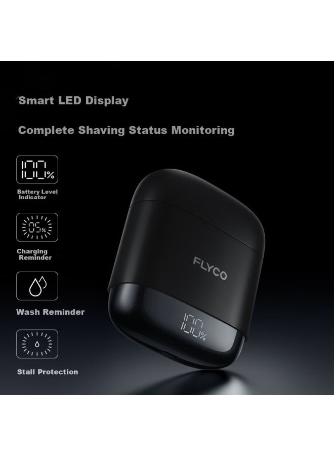 Flyco F8 Starry Night Black Men's Electric Rotary Shaver Portable Gift For Boyfriend New Year  Limited Edition Recommended By Yibo - Image 5