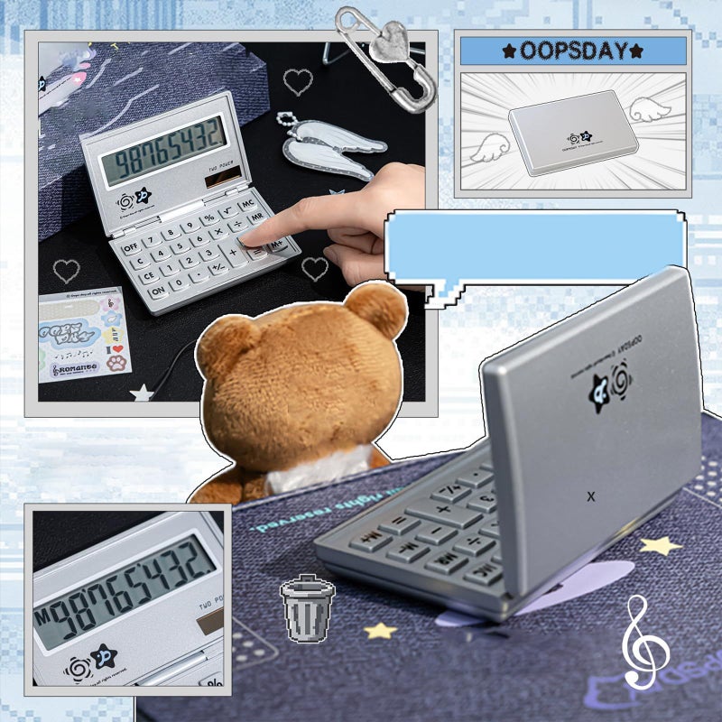 Nostalgiacore ABS Calculator with Large Display for Office School - Image 4