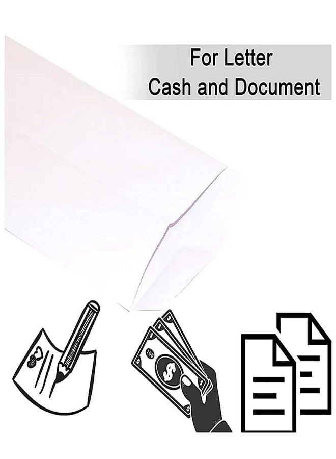 Shuban Premium White Cheque Size Paper Envelop, Thickness 80 GSM Ideal for Home Office Business Corporate Secure Mailing - 9.5" X 4.5" - (50 pcs) - Image 4