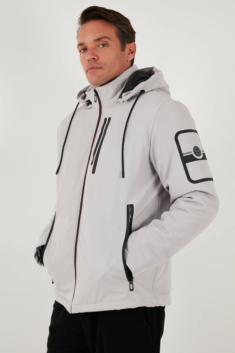Buratti Regular Fit Detachable Hooded Pocket Jacket Men's Jacket 497ALBERT