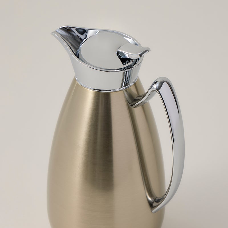 دلتي دلة ستيل ذهبي 1 لتر - Image 3