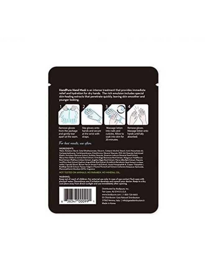 Bodipure Handpure Hand Mask - Intensive Repairing Treatment For Dry Cracked Hands - Anti-Aging Moisturizing Gloves - Repairs Rough And Extra Dry Hands, For Women And Men - 12 Pack  - Image 2
