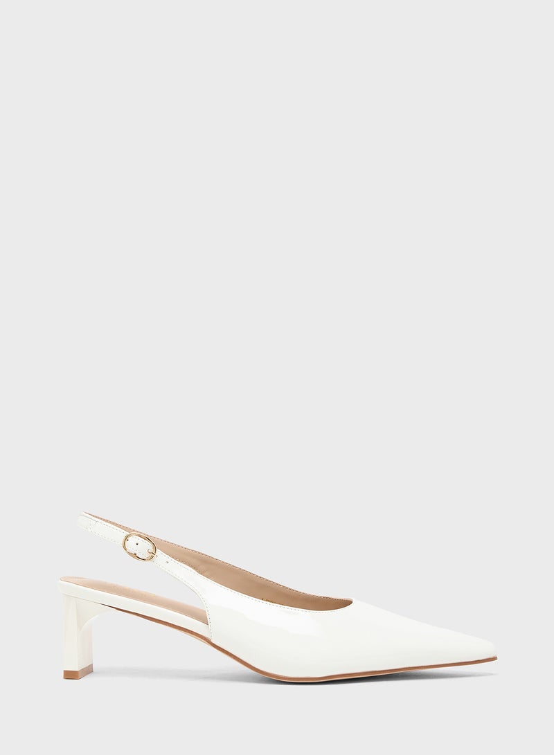 ايلا حذاء بكعب متوسط بحزام خلفي - Image 1