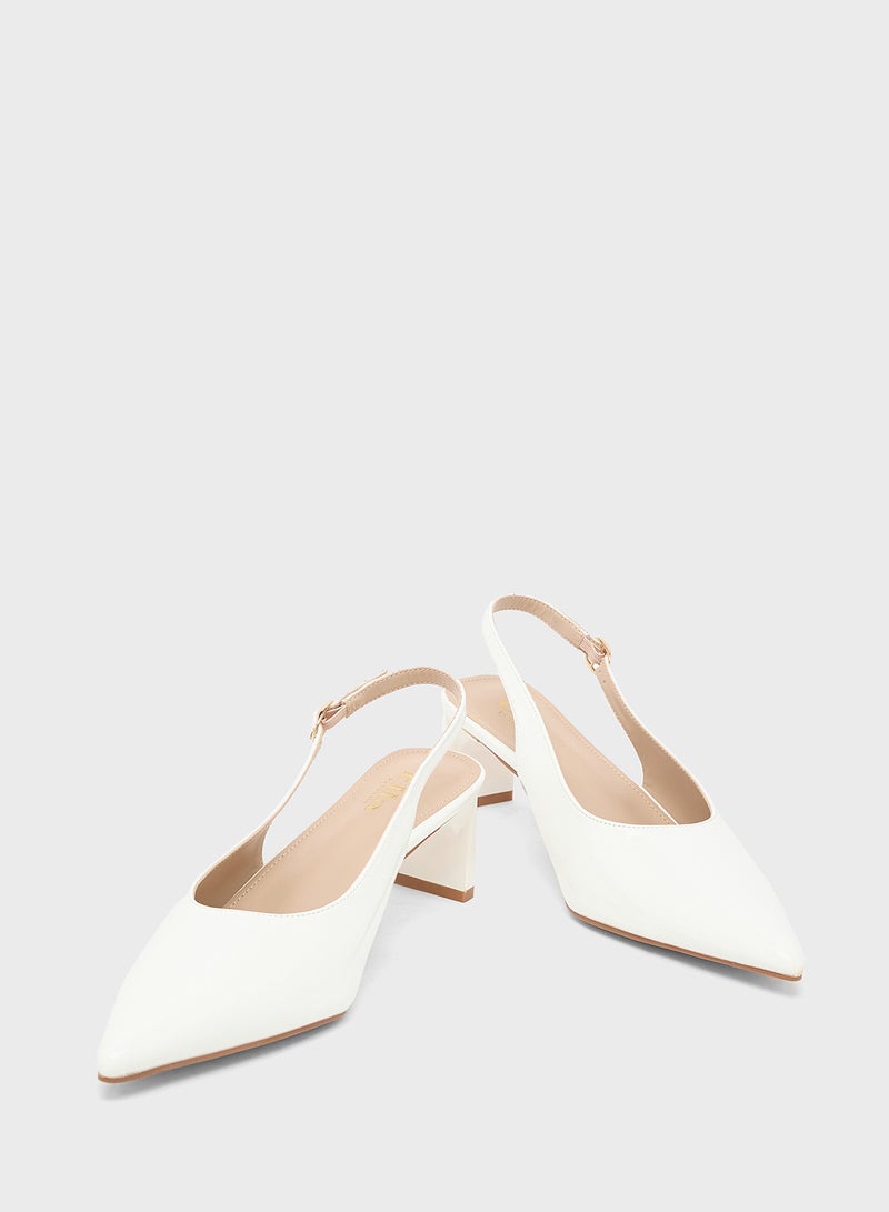 ايلا حذاء بكعب متوسط بحزام خلفي - Image 4