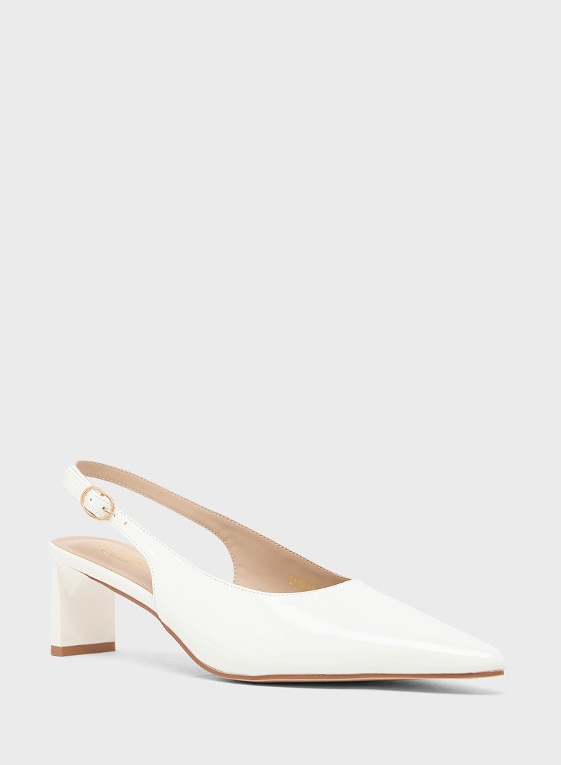 ايلا حذاء بكعب متوسط بحزام خلفي - Image 2