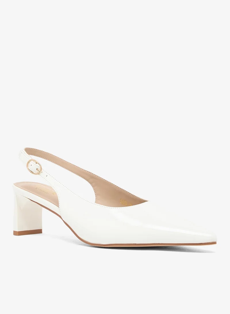 ايلا حذاء بكعب متوسط بحزام خلفي