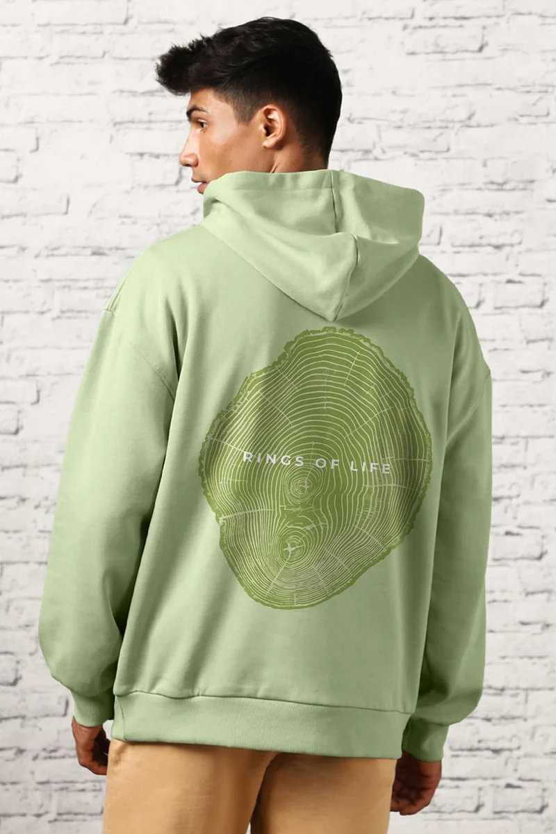 نوبيرو Oversized Hoodies for Men in Light Green