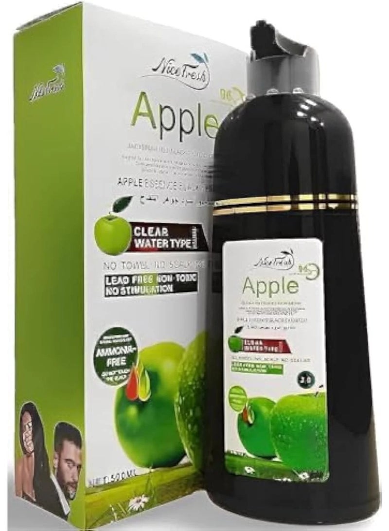 Apple Essence Hair Dye Shampoo Black 500 ML