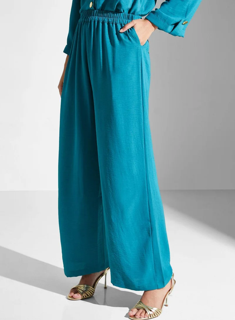 Golden Apple Button Detail Pant & Shirt Set