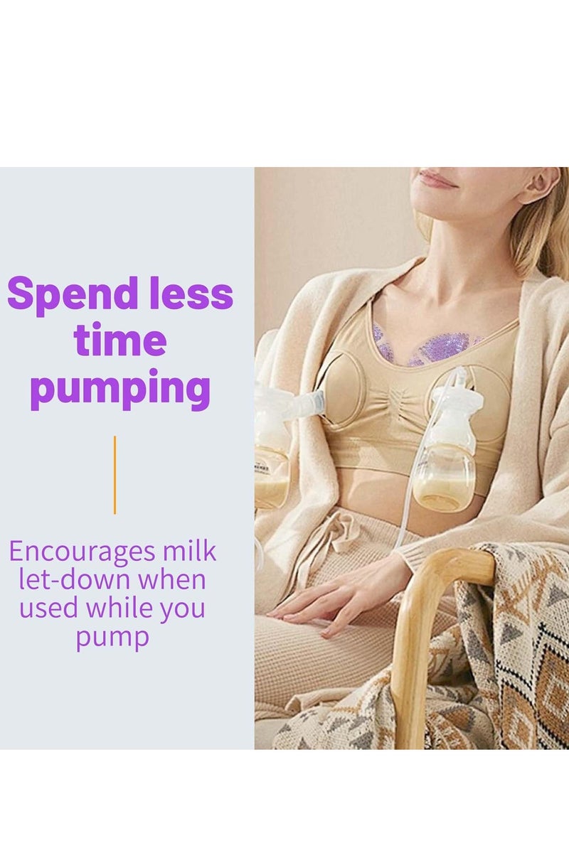 Breast Treatment Ice Pack Hot Cold Breast Pad Nursing Pain Mastitis Swelling Essential for Breastfeeding New Mothers 2 Pack Purple  - Image 5