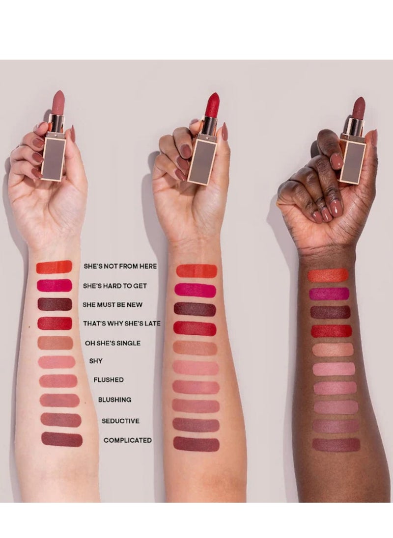 Patrick Ta PATRICK TA Matte Suede Lipstick- Blushing, 4g  - Image 4