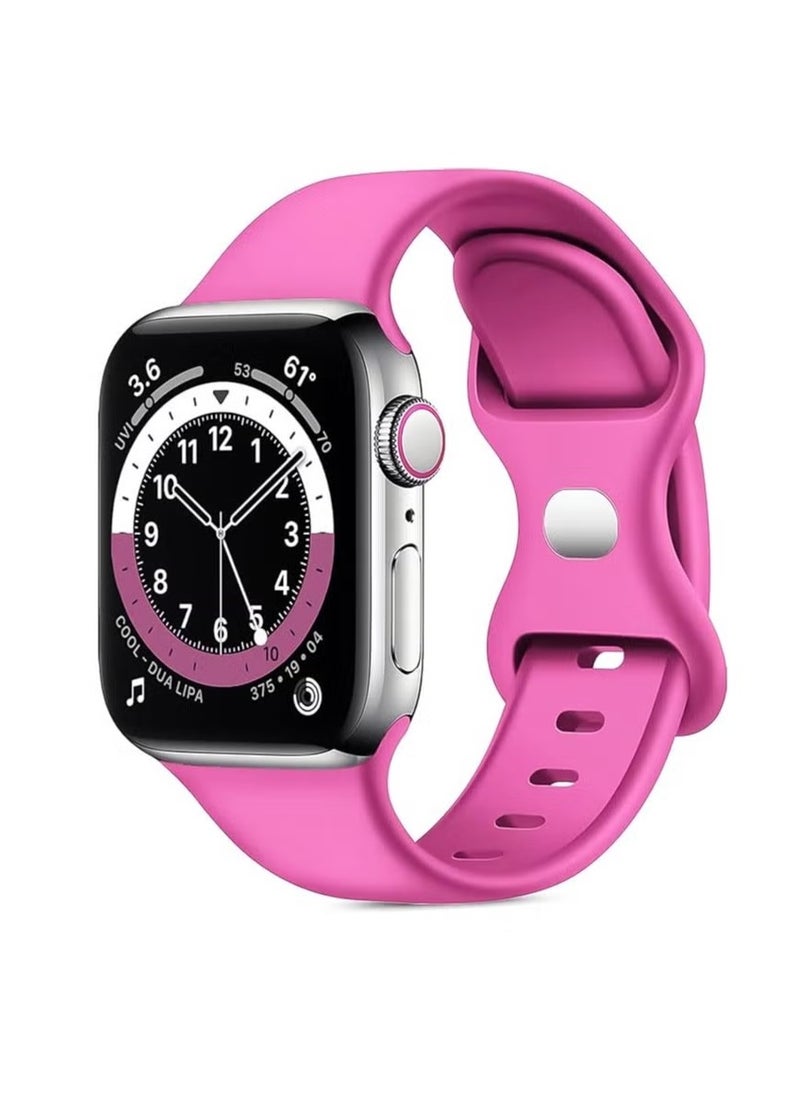 Generic - Premium Silicone Strap For Apple Watch Band 42mm 44mm 45mm 49mm Smartwatch Rubber Sports Bracelet iwatch Series 7 se 4 5 6 8 Ultra - Image 1