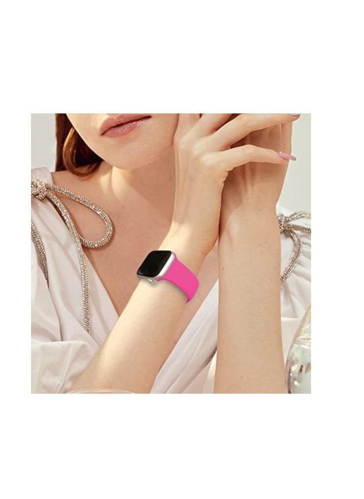 Generic - Premium Silicone Strap For Apple Watch Band 42mm 44mm 45mm 49mm Smartwatch Rubber Sports Bracelet iwatch Series 7 se 4 5 6 8 Ultra - Image 1