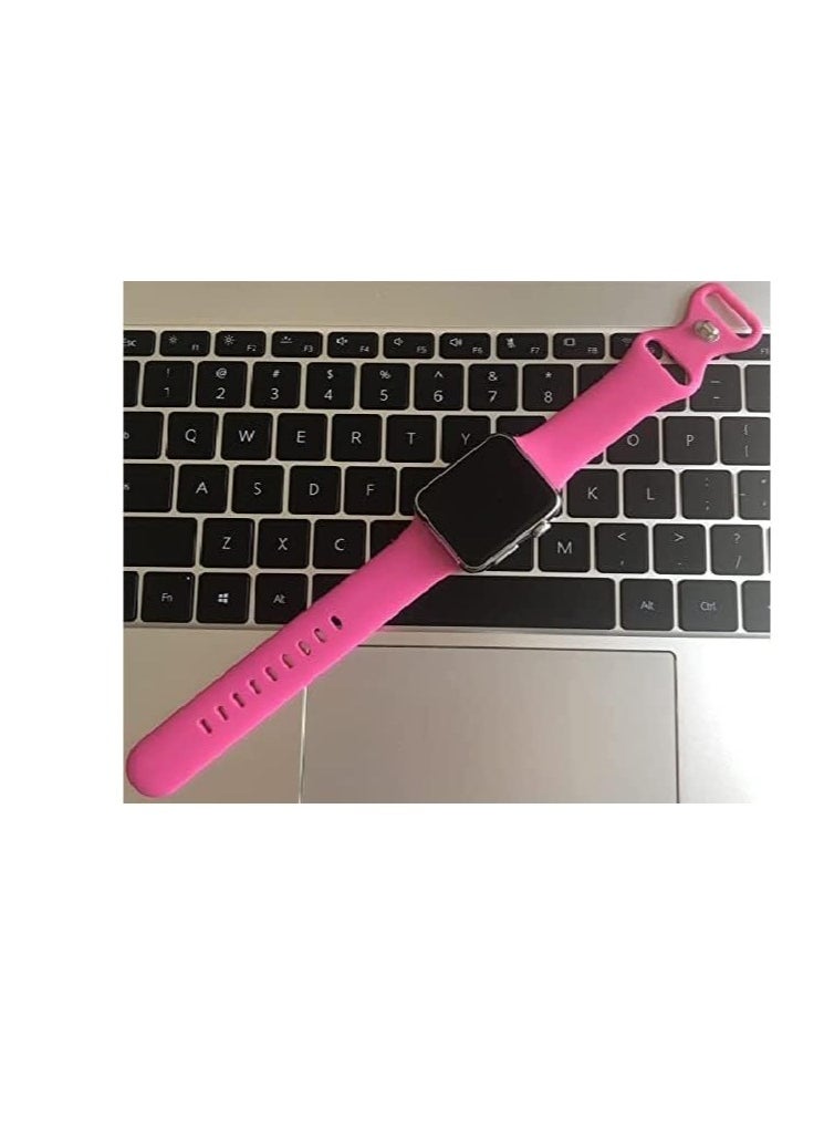 Generic - Premium Silicone Strap For Apple Watch Band 42mm 44mm 45mm 49mm Smartwatch Rubber Sports Bracelet iwatch Series 7 se 4 5 6 8 Ultra - Image 1