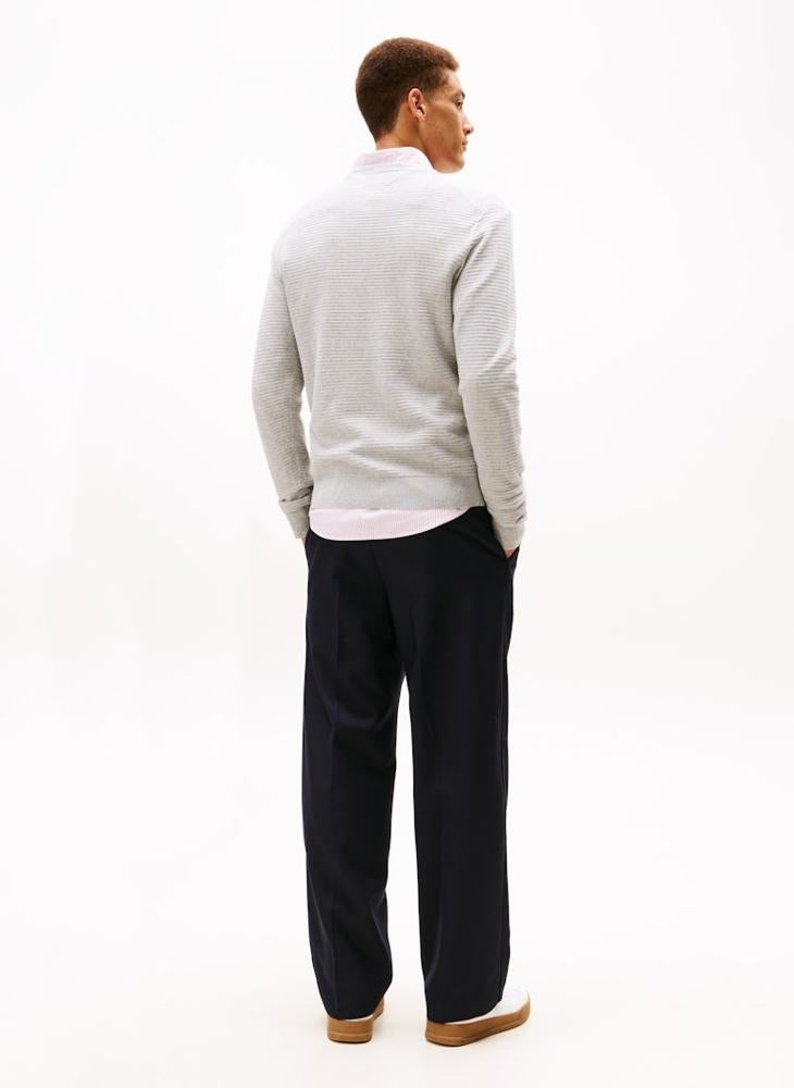 تومي هيلفيغر كنزة بياقة دائرية بتصميم موسمي - Image 2