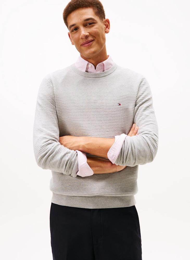 TOMMY HILFIGER Seasonal Structure Crew Neck Sweater - Image 1