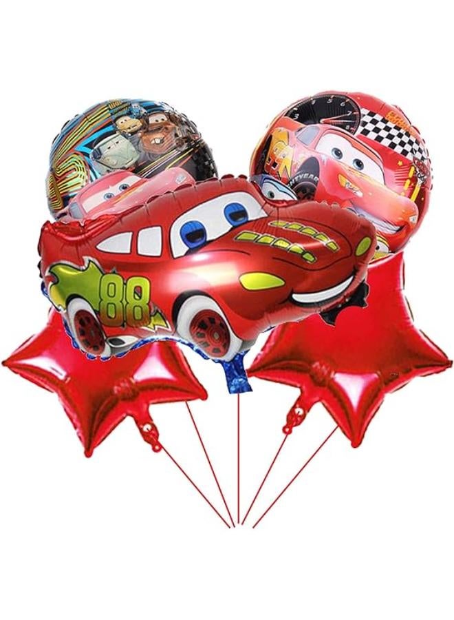 5PCS Lightning McQueen Foil Balloons  - Image 1