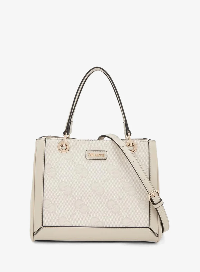 Textured Tote Bag With Detachable Strap