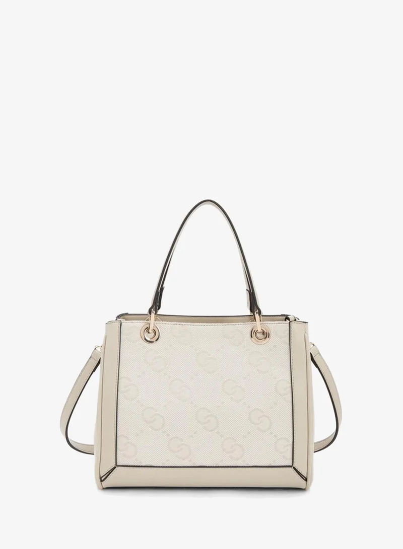 Celeste BEIGE Textured Tote Bag With Detachable Strap for Women | Best Price UAE