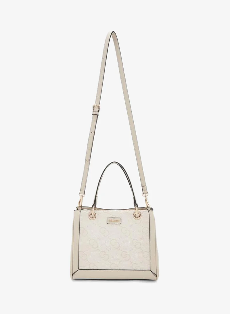 Celeste BEIGE Textured Tote Bag With Detachable Strap for Women | Best Price UAE