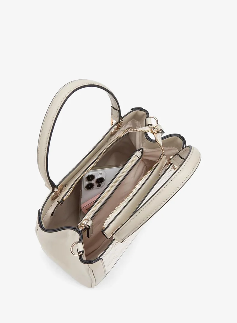 Celeste BEIGE Textured Tote Bag With Detachable Strap for Women | Best Price UAE