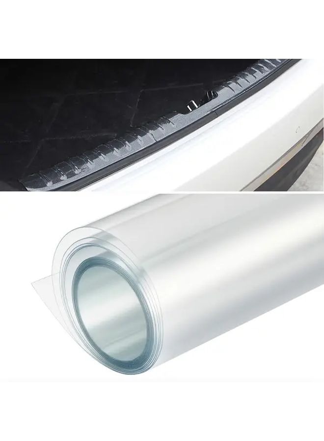 1 Pc 11.81x78.74 Inch Clear Paint Protection Film Anti Scratch Car Bumper Hood Sticker - Image 1