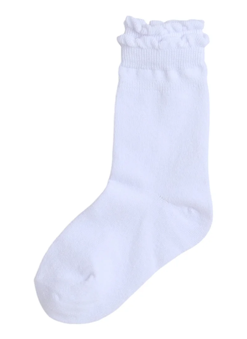 victor and jane Girls 3 Pairs Cuff Crew Length School Socks