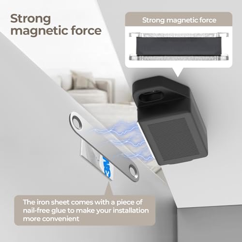 Tonitrui Cabinet Magnetic Catch Door Latch 30LB for Kitchen Drawer Magnets to Stay Closed Magnetic Catch Closet for Drawer（Black 12 Pack） - Image 3