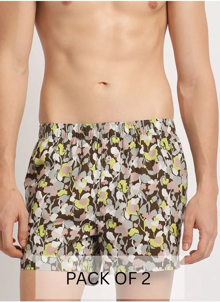 THE BEAR HOUSE Mens Cotton Boxers Multipack Soft Breathable Underwear for Men Loose Fit Comfortable Boxer Shorts for Daily Wear