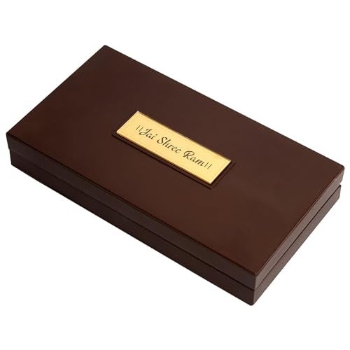 INTERNATIONAL GIFT تمثال رام داربار المغطى بالذهب من INTERNATIONAL GIFT® مع تشاران بادوكا | صندوق صلاة تعبدي (13 سم ارتفاع × 21 سم عرض × 11.5 سم طول) هدايا | معبد بوجا | ديكور منزلي - Image 3