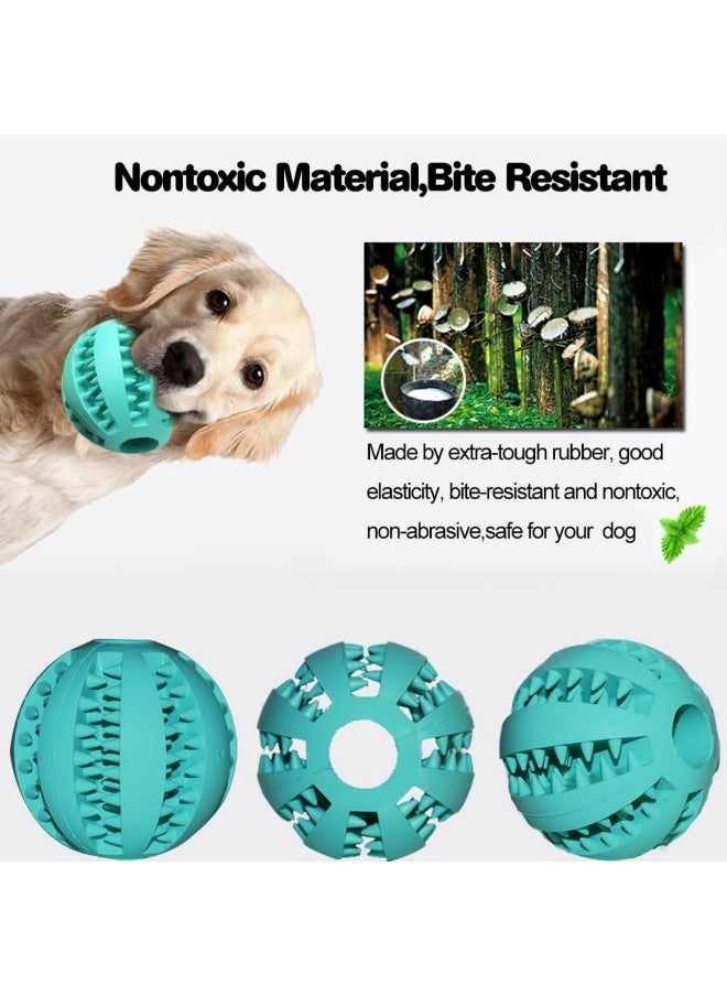 SKY-TOUCH Dog Toy Ball 7cm, Dog Tooth Cleaning Toy, Puppy Teething Chew Toy Balls, Ball Toys for Pet Tooth Cleaning Chewing Fetching Exercise Game IQ Training (Pack of 1) Assorted Colour  - Image 1