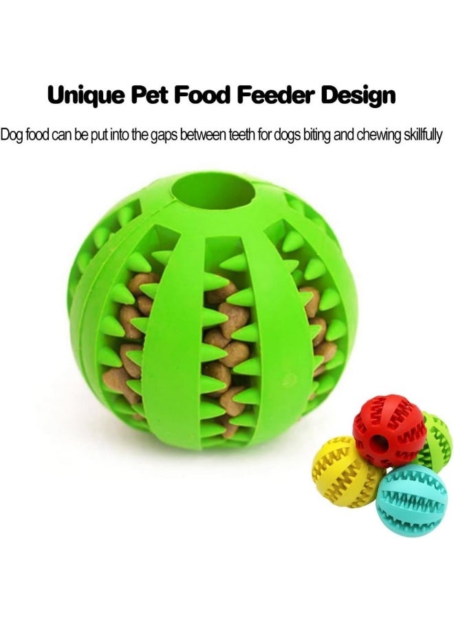 SKY-TOUCH Dog Toy Ball 7cm, Dog Tooth Cleaning Toy, Puppy Teething Chew Toy Balls, Ball Toys for Pet Tooth Cleaning Chewing Fetching Exercise Game IQ Training (Pack of 1) Assorted Colour  - Image 3