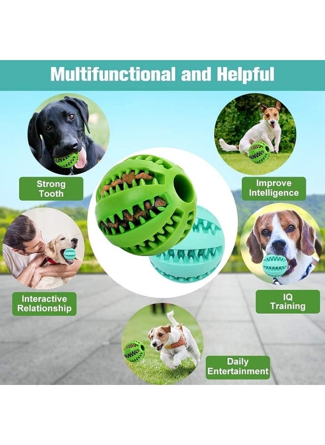 SKY-TOUCH Dog Toy Ball 7cm, Dog Tooth Cleaning Toy, Puppy Teething Chew Toy Balls, Ball Toys for Pet Tooth Cleaning Chewing Fetching Exercise Game IQ Training (Pack of 1) Assorted Colour  - Image 5