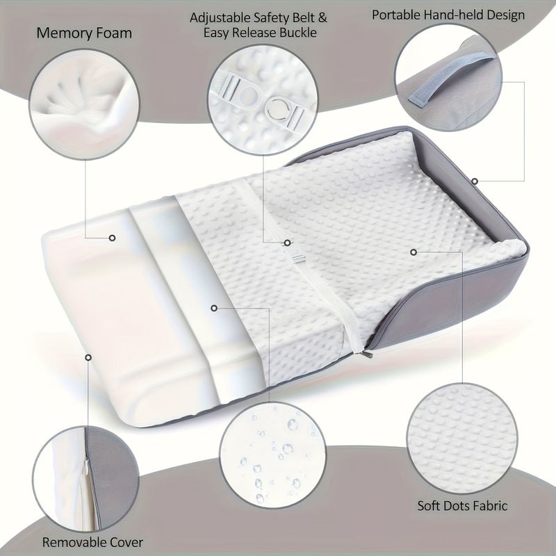 Grey Portable Folding Changing Table For Babies Ideal For Outdoor Travel Easy Storage And Carry - Image 4