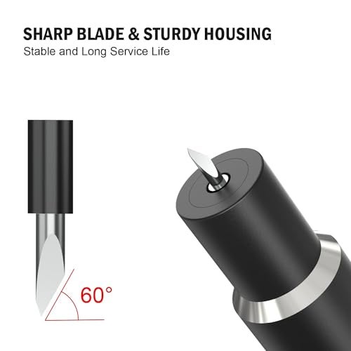 Likart Deep Point Blade + Deep Cut Housing, Cut Materials up to 1.5mm Thickness, for Personalized Crafts, Compatible with Cricut Maker and Explore Machines,Black - Image 5