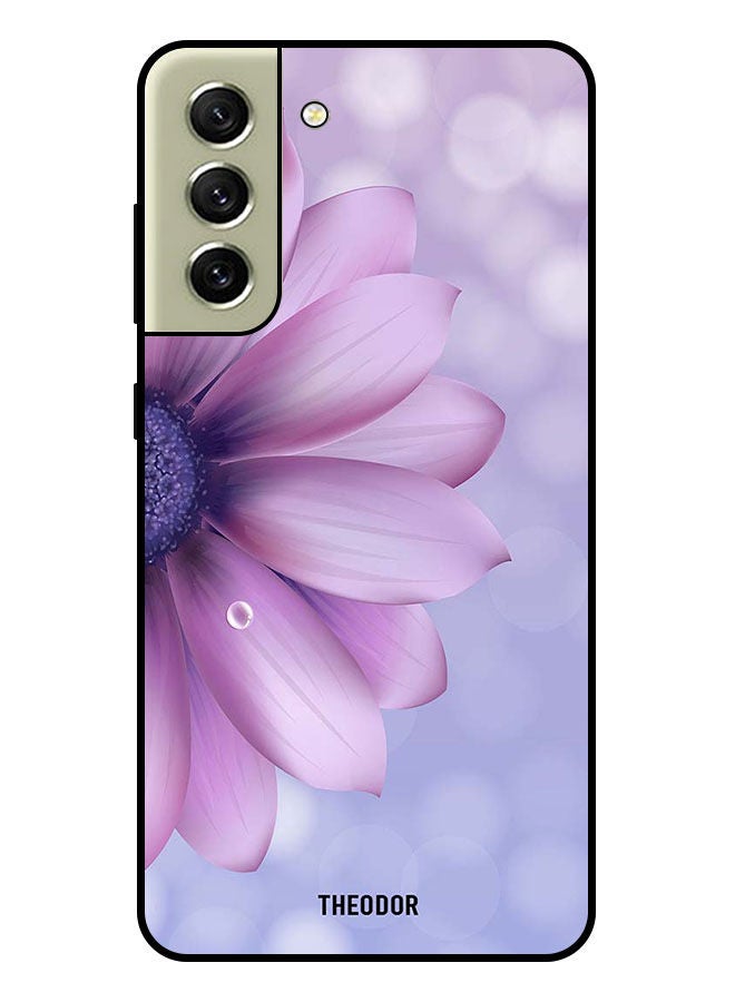Theodor Protective Case Cover For Samsung Galaxy S21 FE  Purple Flower - Image 1